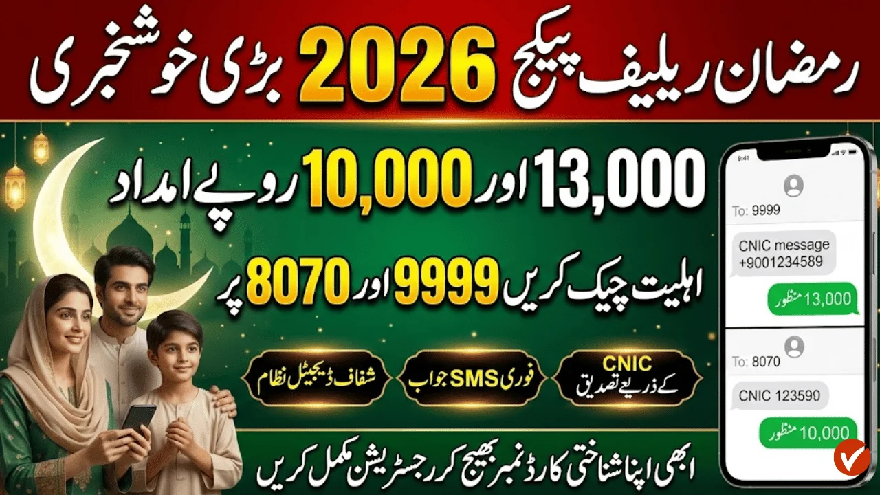 How to Apply for PM & CM Ramzan Relief Package 2026 – Rs 13,000 and Rs 10,000 Complete Guide